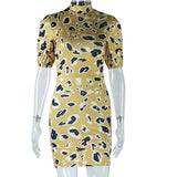 Women Dresses Dress Printed Pullover Skirt Hip Skirt