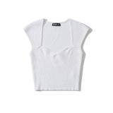 Women T-Shirt Knitwear Top Women's Summer Short-Sleeved T-shirt