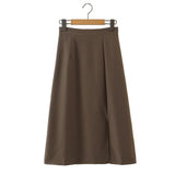 Women Skirt Women's Mid-Length Suit Skirt