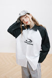 Unisex Jacket Fall Color-Blocking Embroidered Shirt Women's Clothing