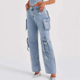 Women Cargo Pants Jeans Women's Autumn Loose Trousers