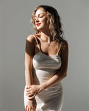 Women Sweater Dress Mid-Length Tight Knitted Dress Summer Dress