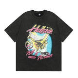 HS T Shirt Smile Earth Distressed Print