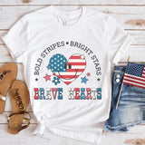 Women's Independence Day T Shirt round Neck Short Sleeve T-shirt Women's Top