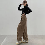 Palazzo Pants Sweatpants Women Loose Casual Retro Sports Wide-Leg Pants
