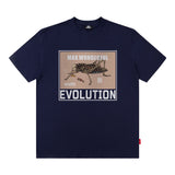 Men T Shirt Retro Personalized Printed Vibe Loose Short Sleeve T-shirt for Men and Women