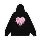Men Hoodie Printed Hoodie Boys Washed Old Loose Hoodie