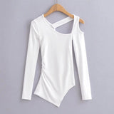 Women's T-Shirt Long-Sleeved Top Women's Spring Slim-Fitting T-shirt