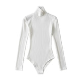 Women T-shirt Spring Slim-Fitting Pure Color Tight Long Sleeve T-shirt