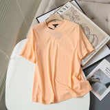 Women's T-Shirt Spring/Summer Loose-Fitting Pure Cotton Short Sleeves T-shirt Women's Simple