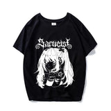 Harajuku Anime Women T Shirt Loose Oversized T Shirt Female