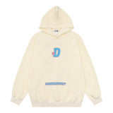 Men Hoodie Hooded Sweater Men's Long Sleeve Vintage Fashion Big Letter D