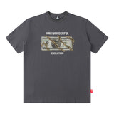 Men's T Shirt Printed Short-Sleeved T-shirt Men's and Women's Vibe Style Loose