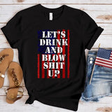Women's Independence Day T Shirt round Neck Short Sleeve T-shirt Women's Top