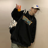 Men Hoodie Spring and Autumn round Neck Sweater Ruan Handsome Casual Jacket Men's Loose All-Matching