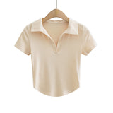Women T-Shirt Short Sleeve Top T-shirt Women's Spring Clothing