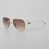 CHH Chrome Hearts Glasses Versatile Frameless Double Beam Ultra Light Toad Myopia Glasses Frame