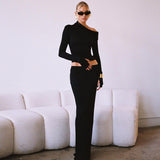 Women Co-Ord Set Long Sleeve Top and Skirt Suit Autumn and Winter