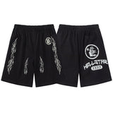 HS Shorts Distressed Casual Short Sleeve