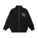 Mixed Emotion T-Shirt Embroidered Jacket Hip Hop Jacket