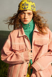 Unisex Jacket Autumn Two-Dimensional Washed Coat Women's Clothing