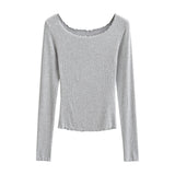 Women's T-Shirt Autumn Long-Sleeved T-shirt Women's Bottoming Top