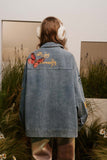 Unisex Jacket Fall Vintage Denim Jacket Women's Clothing