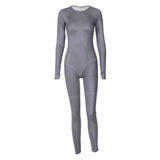 Women Jumpsuit Women's Clothing Winter Print Sports Long Sleeve Jumpsuit