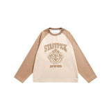 Unisex Hoodie Vintage Coat round Neck Sweater Men and Women Loose Sports