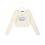 Women Long Sleeve T-Shirt Long Sleeve T-shirt Girls Autumn Leisure Design Sense