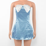 Women Dresses Summer Bowknot Short Dress