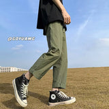 Men Sweatpants Men's Summer Retro Trendy Straight Casual