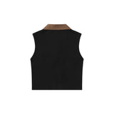 Women Vest Letter Print Vest Summer Casual Multicolor Short Sleeveless