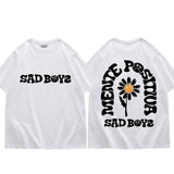 Singer Junior H Sad Boys Flower Graphic T Shirts