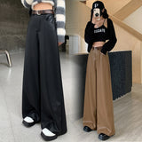 Palazzo Pants Loose Wide Leg Pants Fall/Winter Leather Pants Casual Long Pants