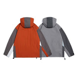 Unisex Jacket Autumn Double Zipper Hooded Jacket