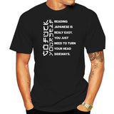 Men t-shirt Reading Japanese is really easy shirt