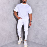 Men Pant Summer Men's Casual Skinny Tappered Pants