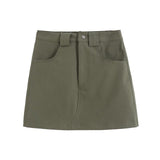 Women's Skirt Spring and Autumn Women's Solid Color Workwear Skirt Skirt