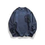 Unisex Hoodie National Fashion Vintage Sweater round Neck Pullover Top Men