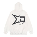 Men Hoodie Letter Personality Printed Hoodie Men's Vibe Loose Pullover Hoodie