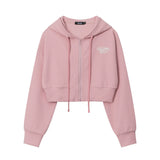 Women Hoodie Waffle Cardigan Sweater Casual Girl Autumn Coat