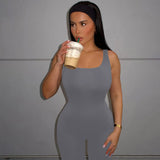 Women Jumpsuit Summer Fashion Sexy Slim Sleeveless Jumpsuit