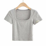 Women T-Shirt Summer Short-Sleeved Bottoming Shirt Short T-shirt