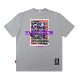Men T Shirt Printed Short-Sleeved T-shirt Men and Women Street Retro Loose
