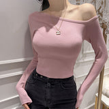 Women's Long Sleeve Shirt Women's Slimming Bottoming Shirt Long Sleeve