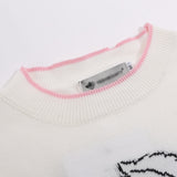 Women Sweater Short-Sleeved Sweater Women's Summer Casual O-neck Short Top