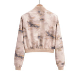 Women Skirt Fall Women's Clothing Printed Jacket Coat Mid-Length Dress Set