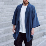 Men Jack Spring/Summer Men's Casual Linen Loose Linen Trench Coat