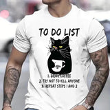Men's T-shirts To Do List Drink Coffee